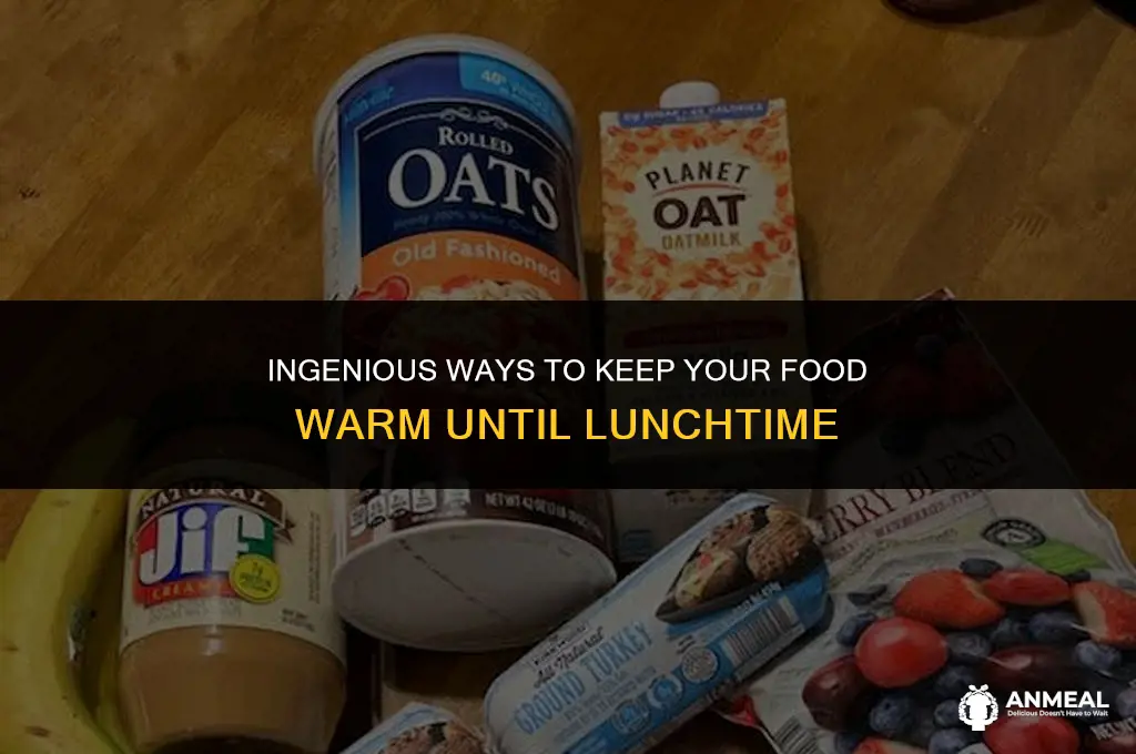 how to keep your food warm until lunch without thermos