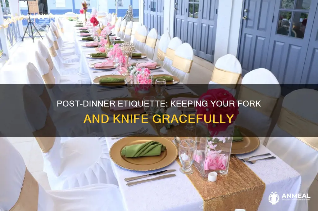 how to keep your fork and knife after dinner