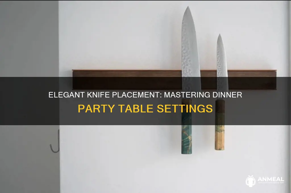 how to knives in set table for dinner party