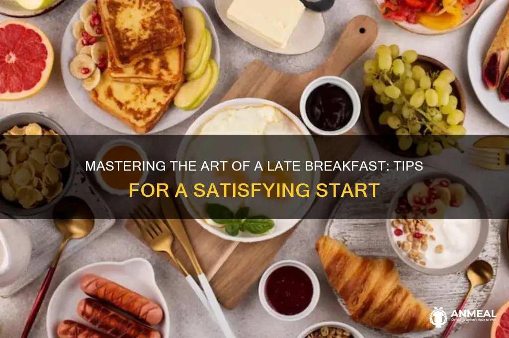 how to last for a late breakfast