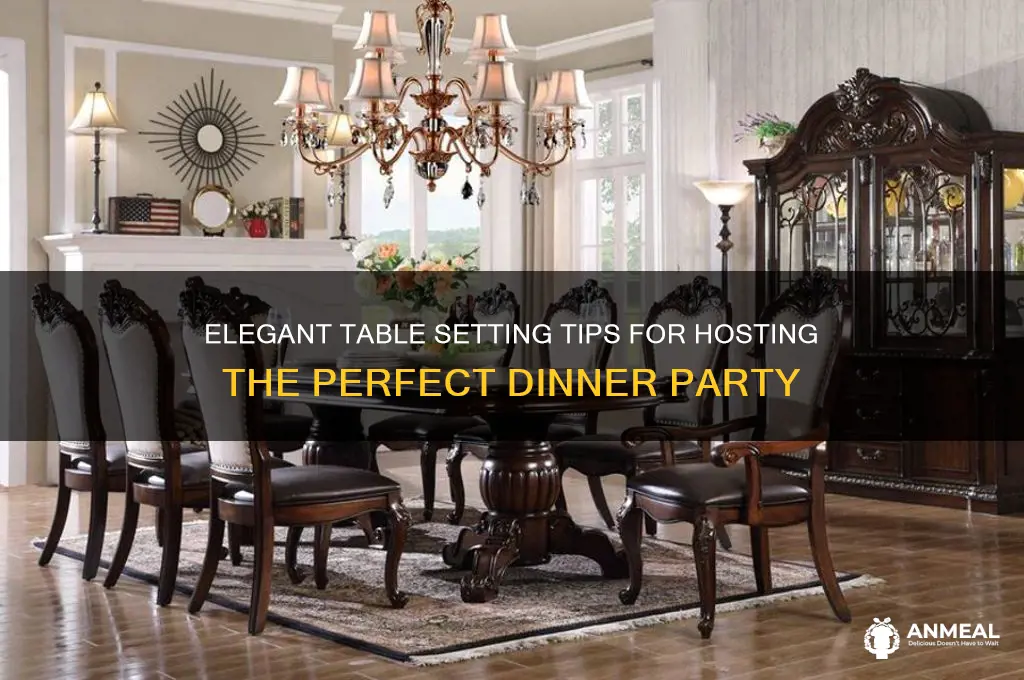 how to lay a dinner party table