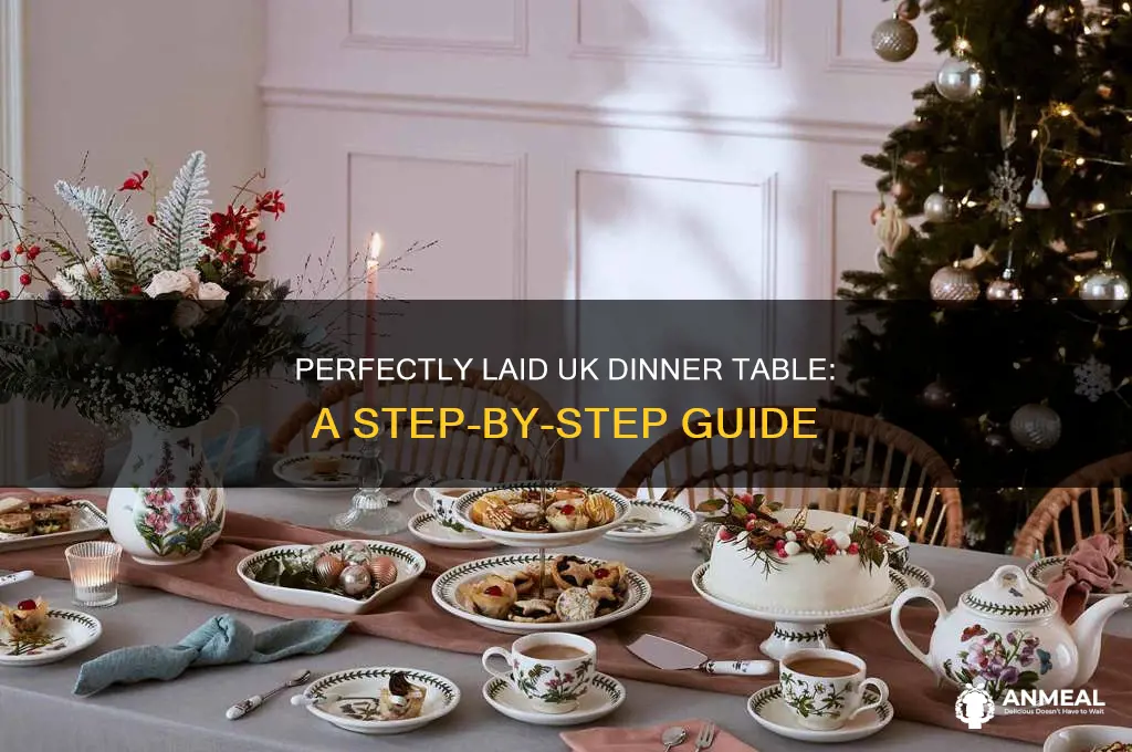 how to lay a table for dinner uk