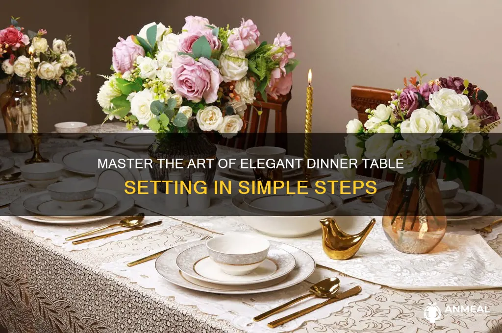 how to lay a table for dinner