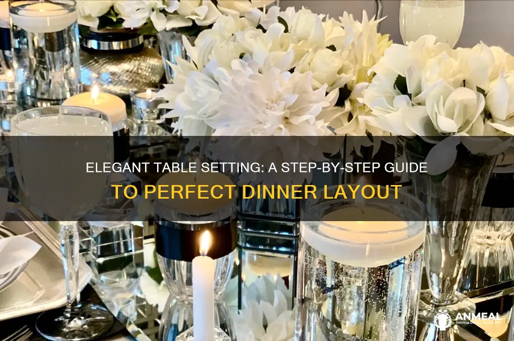 how to lay up a dinner table
