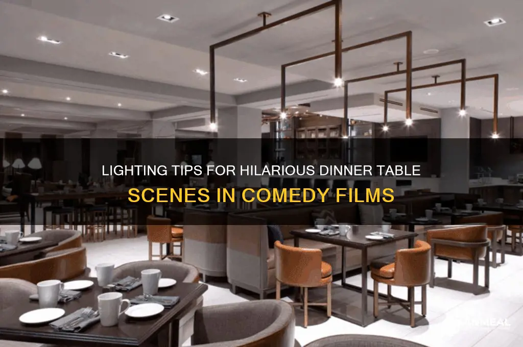 how to light a comedy dinner table scene