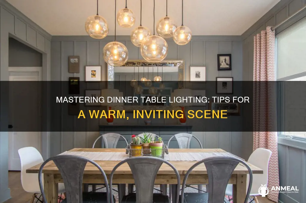 how to light a dinner table scene