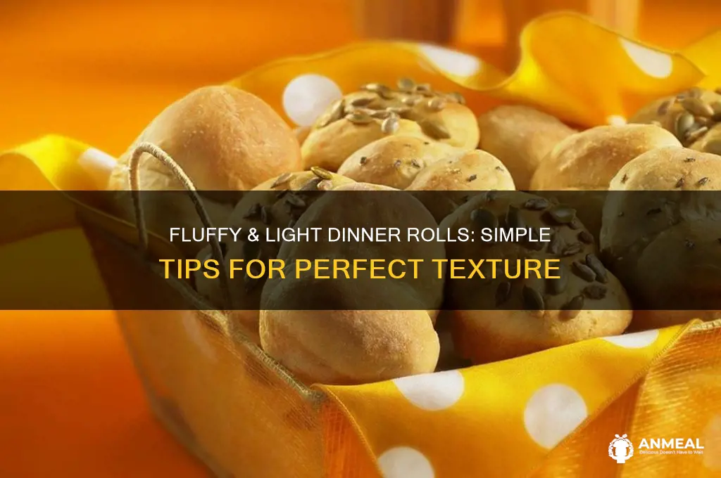 how to lighten my dinner rolls