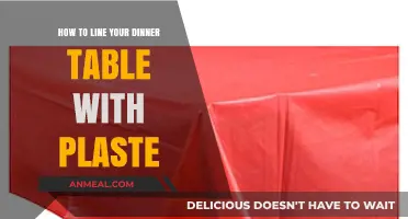 Elegant Table Setting: Lining Your Dinner Table with Plastic Liners