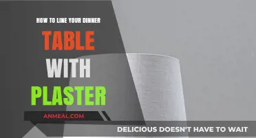 Elegant Plaster Table Linings: A Creative DIY Dinner Table Upgrade
