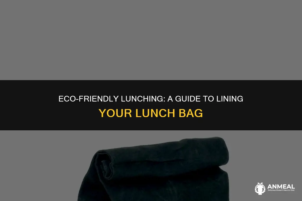how to line your lunch bag