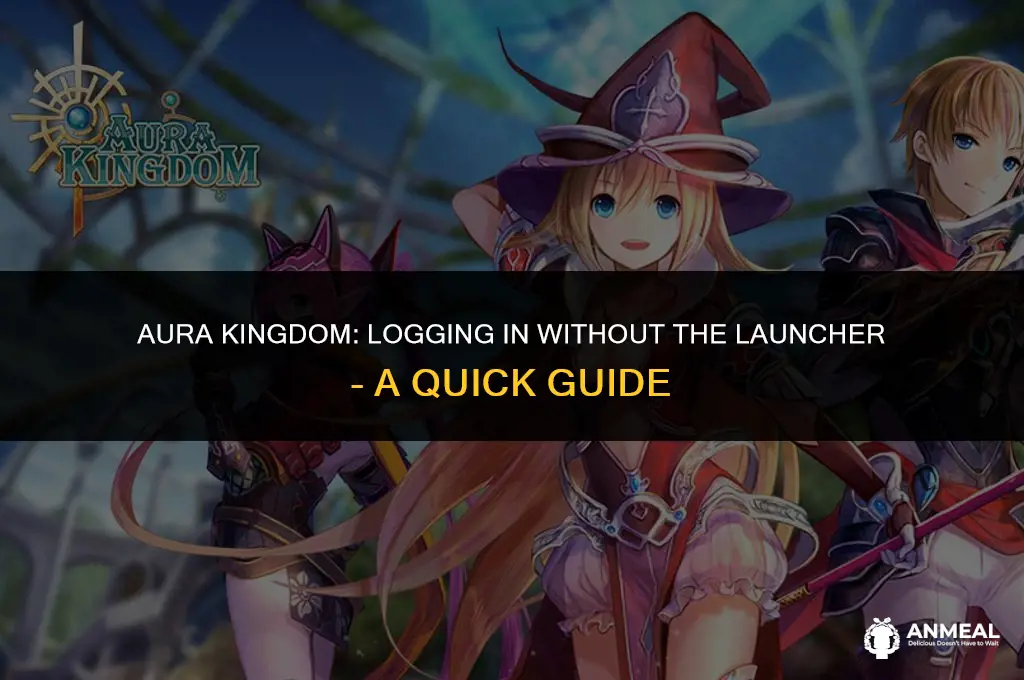 how to log in aura kingdom wihtout the luncher