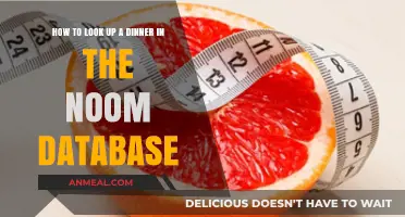 Finding Your Dinner in Noom: A Quick Database Lookup Guide