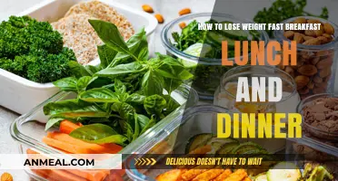 Quick Weight Loss: Healthy Breakfast, Lunch, and Dinner Tips
