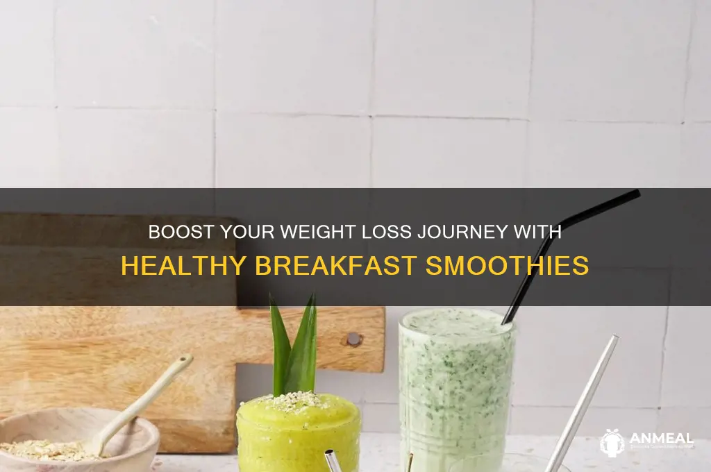 how to lose weight with breakfast smoothies