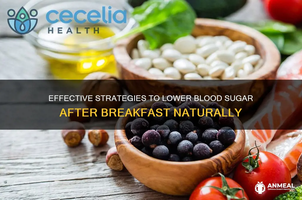how to lower blood sugar after breakfast