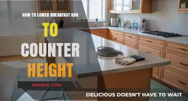 Lowering Your Breakfast Bar to Counter Height: A DIY Guide