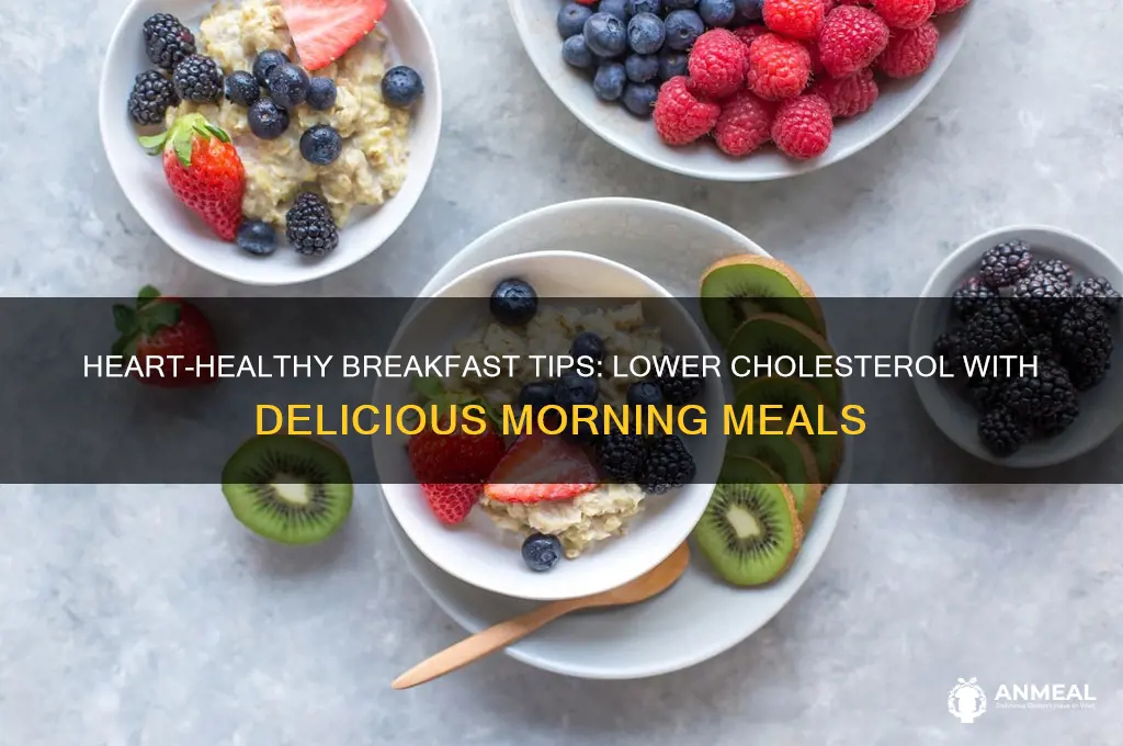 how to lower cholesterol breakfast
