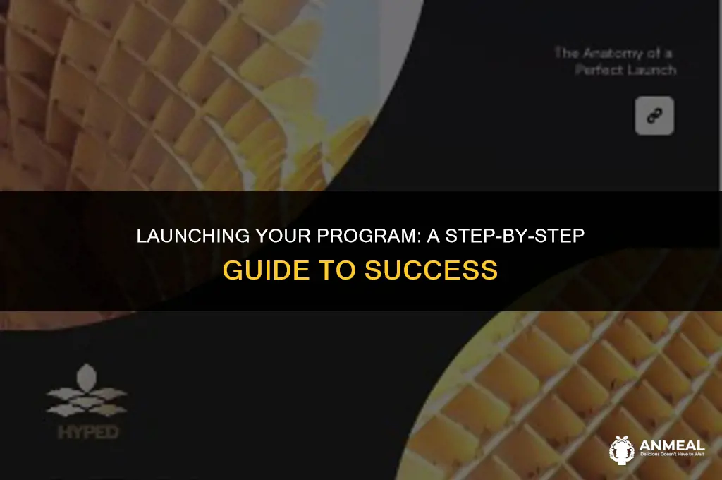 how to lunch a program