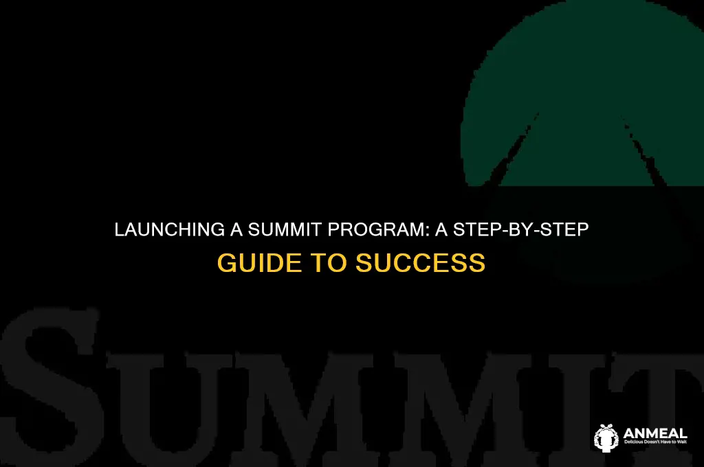 how to lunch a summit program