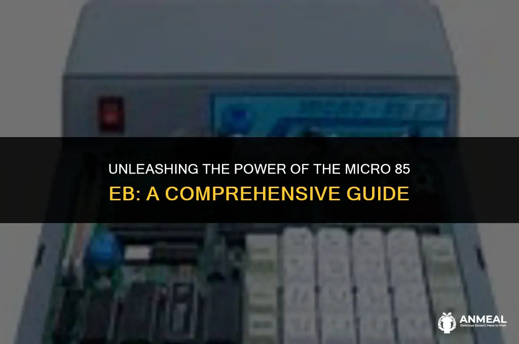 how to lunch the micro 85 eb
