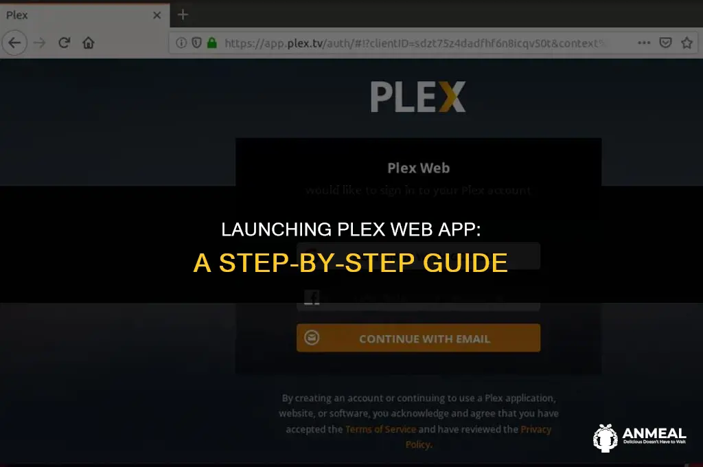 how to lunch the plex web app
