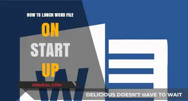 Effortlessly Launch Word Files on Startup: A Step-by-Step Guide