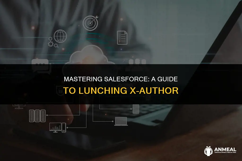 how to lunch x-author from salesforce