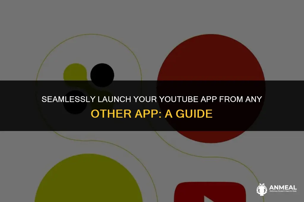 how to lunch ypou tube app from a different app