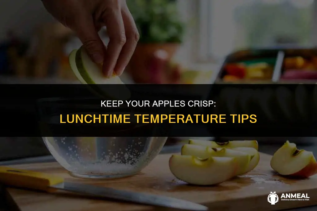 how to maintain apple temperature in lunch