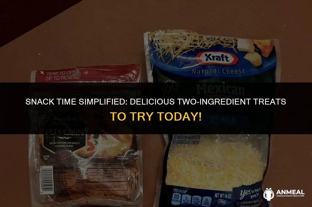 how to make 2 ingredient snacks