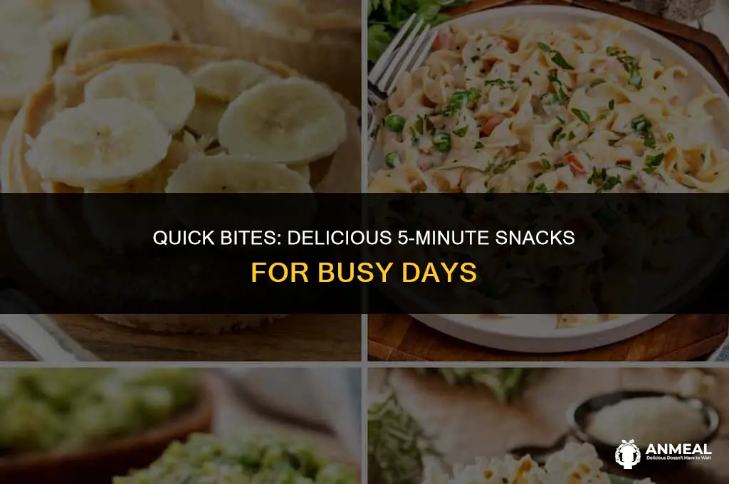 how to make 5 min snacks