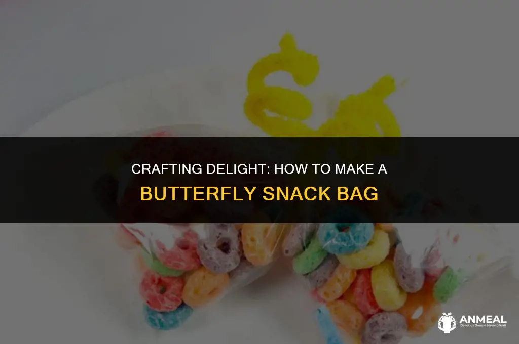 how to make a butterfly snack bag