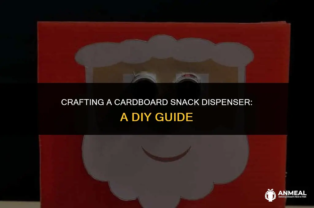 how to make a card board snack dispenser