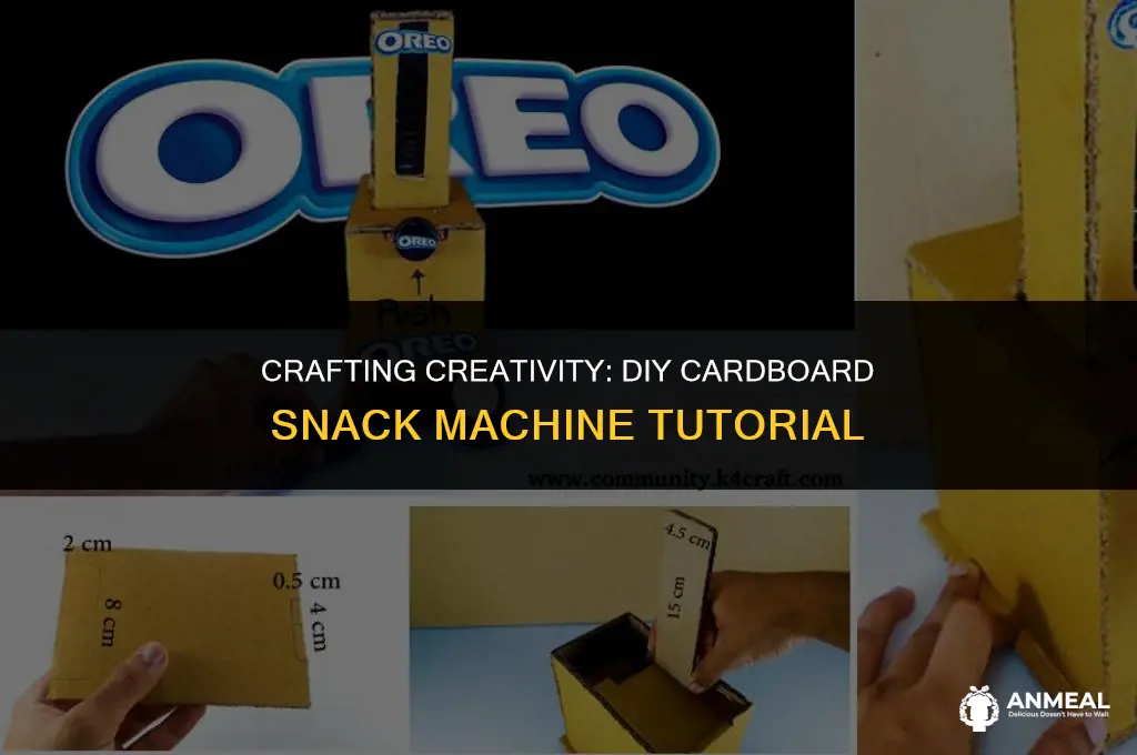 how to make a cardboard snack machine