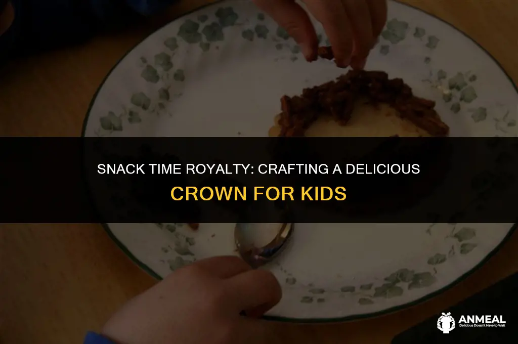 how to make a crown with snacks