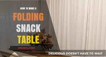 DIY Folding Snack Table: Easy Steps for a Space-Saving Solution