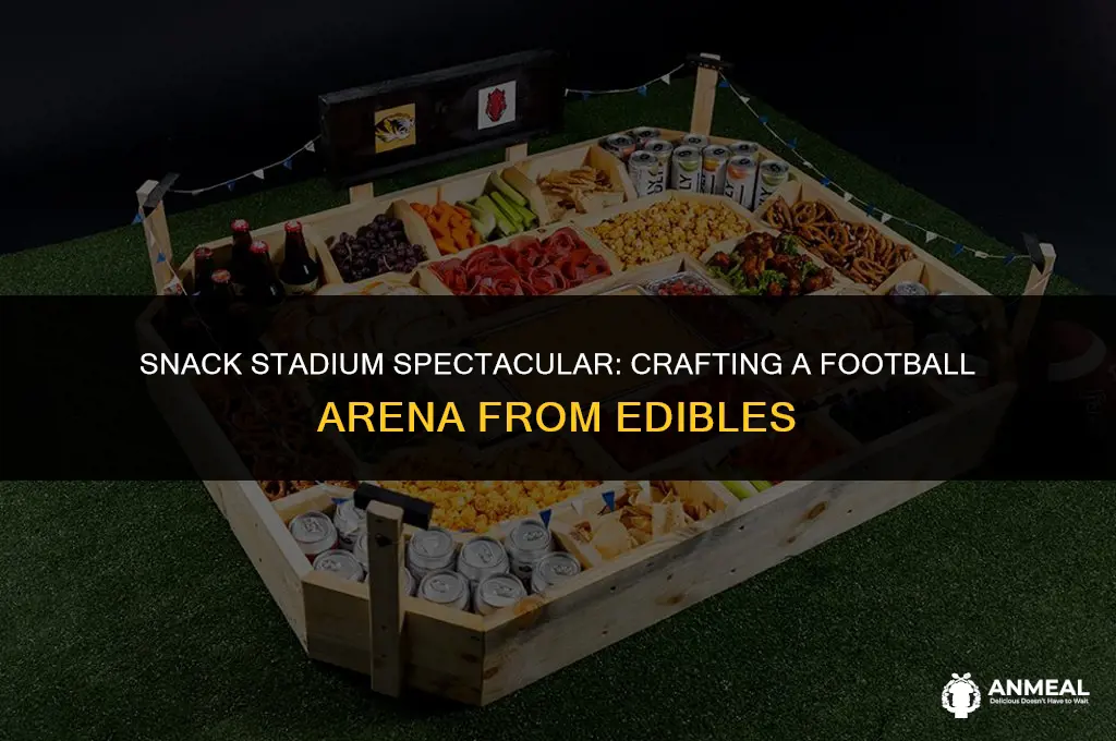how to make a football stadium out of snacks
