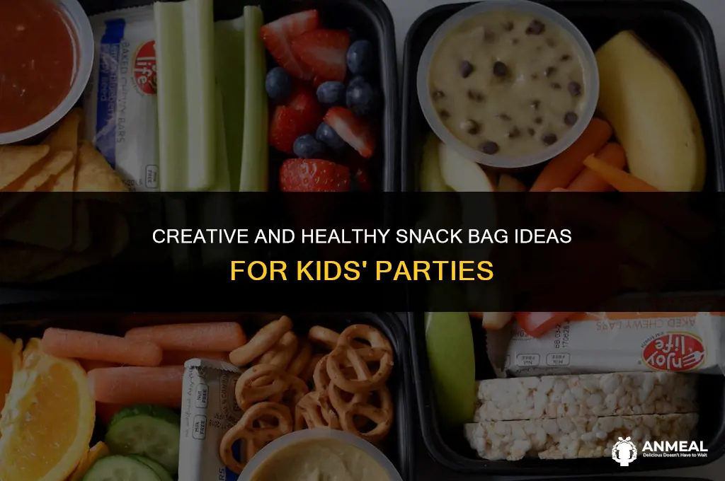 how to make a kids party snack bag