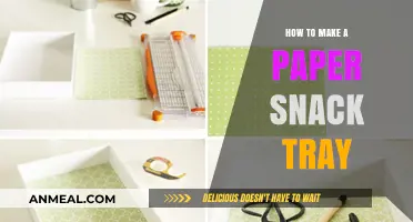 Crafting Delight: DIY Paper Snack Tray for Fun Gatherings