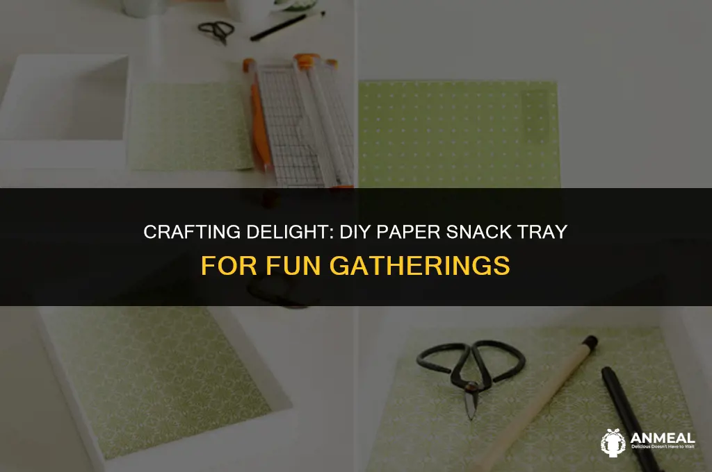 how to make a paper snack tray