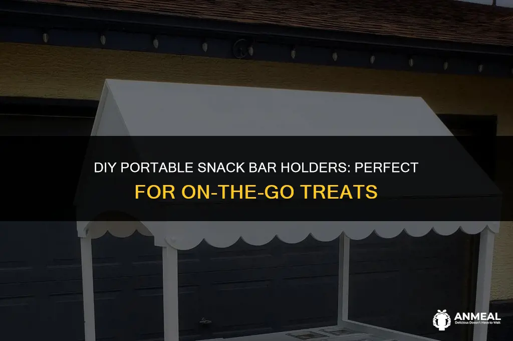 how to make a portable snack bar holders
