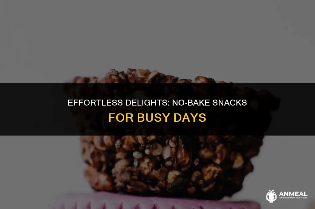 how to make a quick easy no bake snack