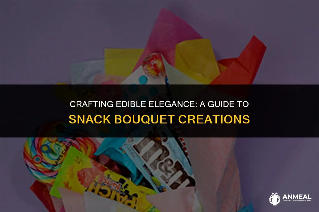 how to make a snack bouquet