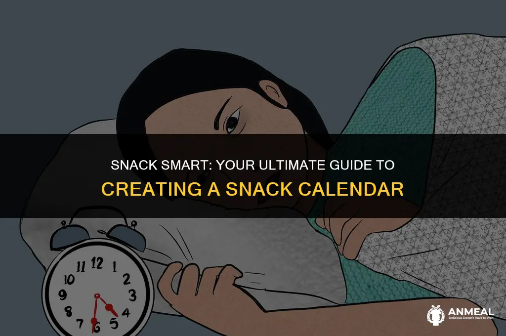 how to make a snack calendar