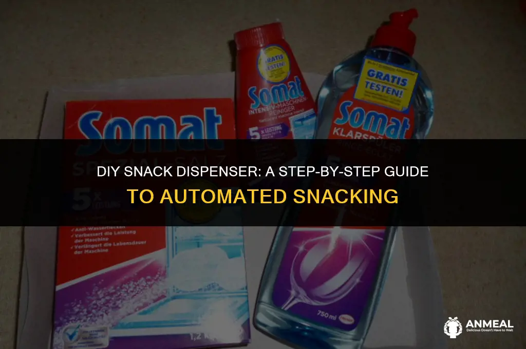 how to make a snack dispenser