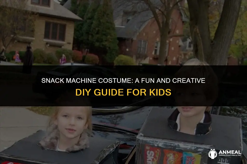 how to make a snack machine for kid costume