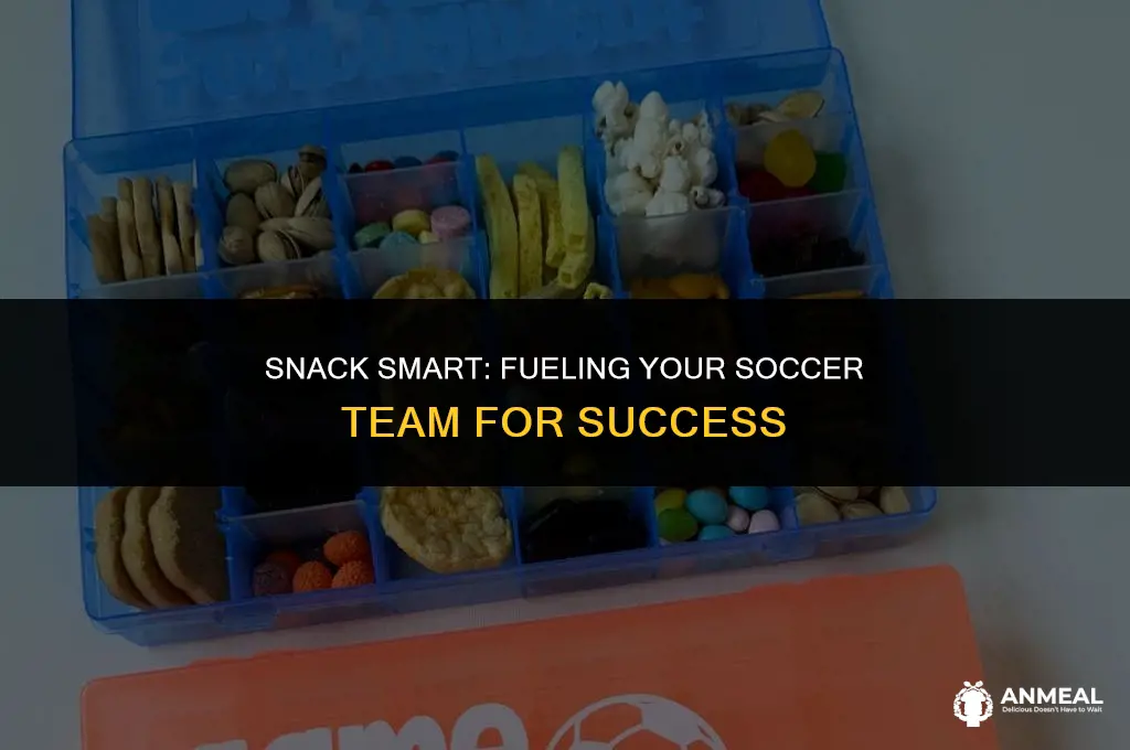 how to make a snack schedule for soccer