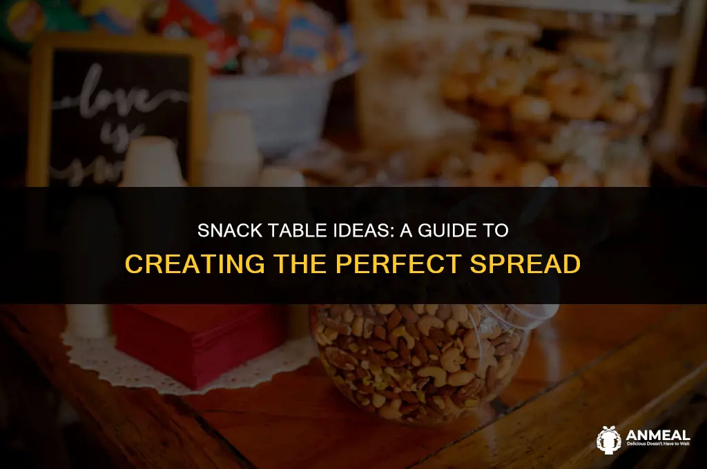 how to make a snack table