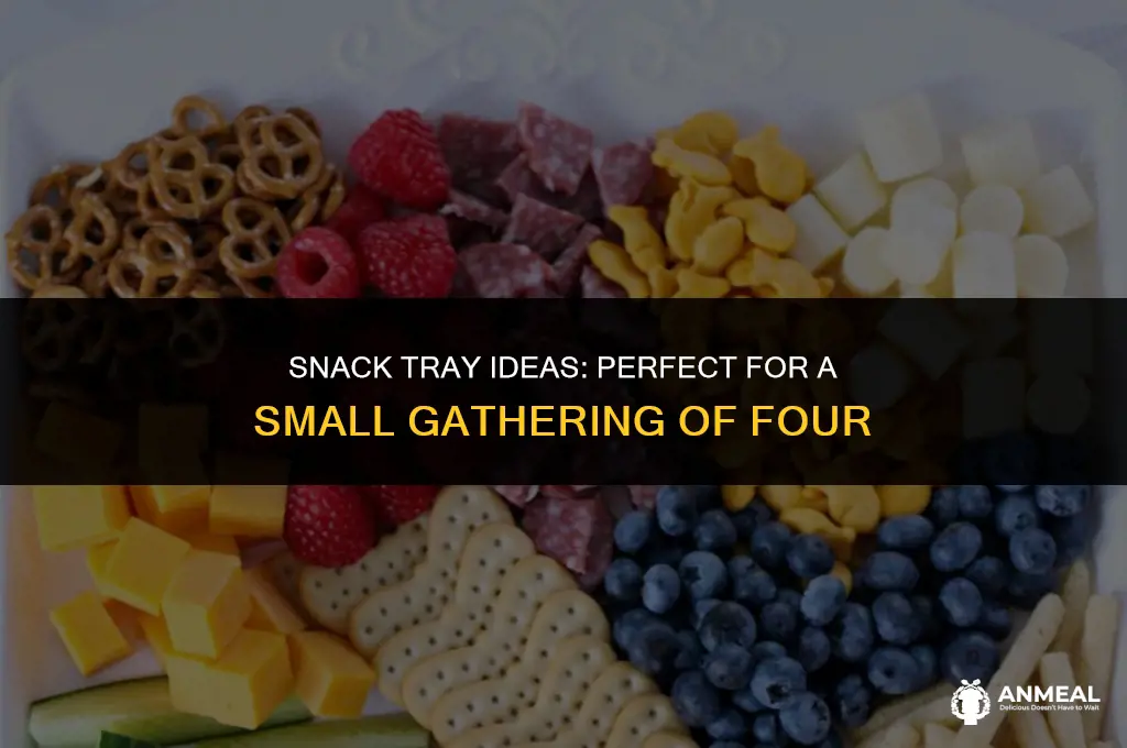 how to make a snack tray for only four people