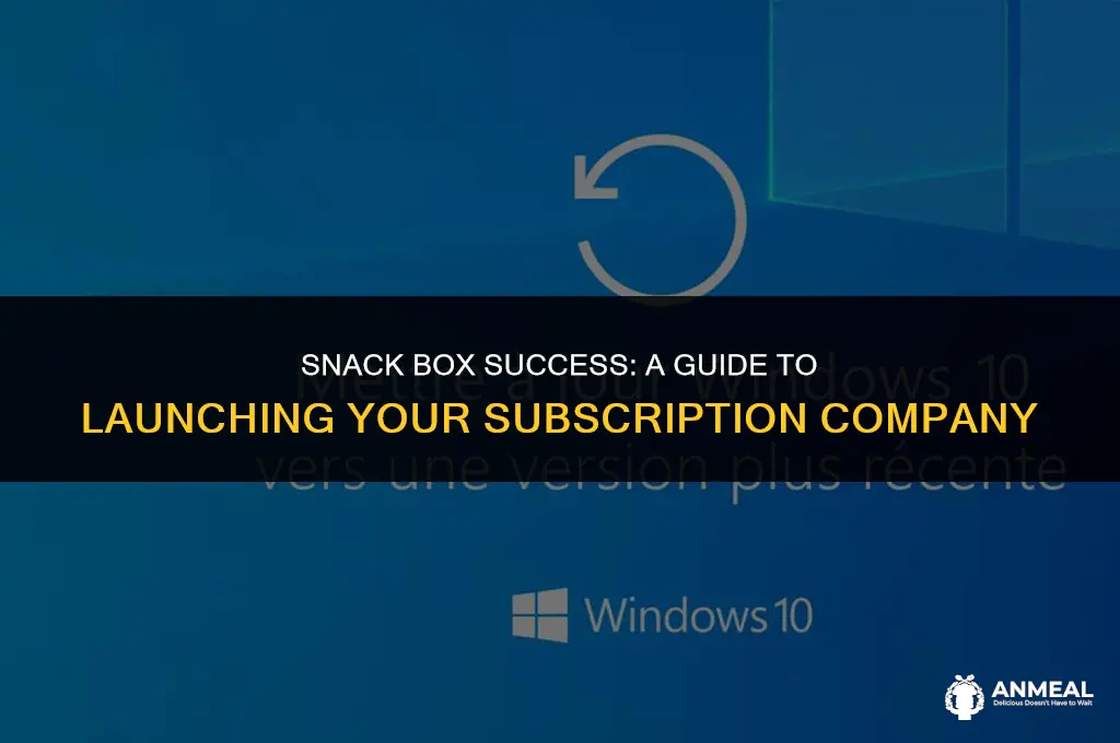 how to make a subscription snack box company